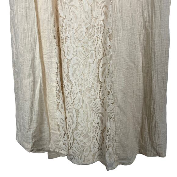 Flying Tomato Crochet Lace Maxi Dress Womens Small Cottagecore Boho Wedding - Picture 7 of 15